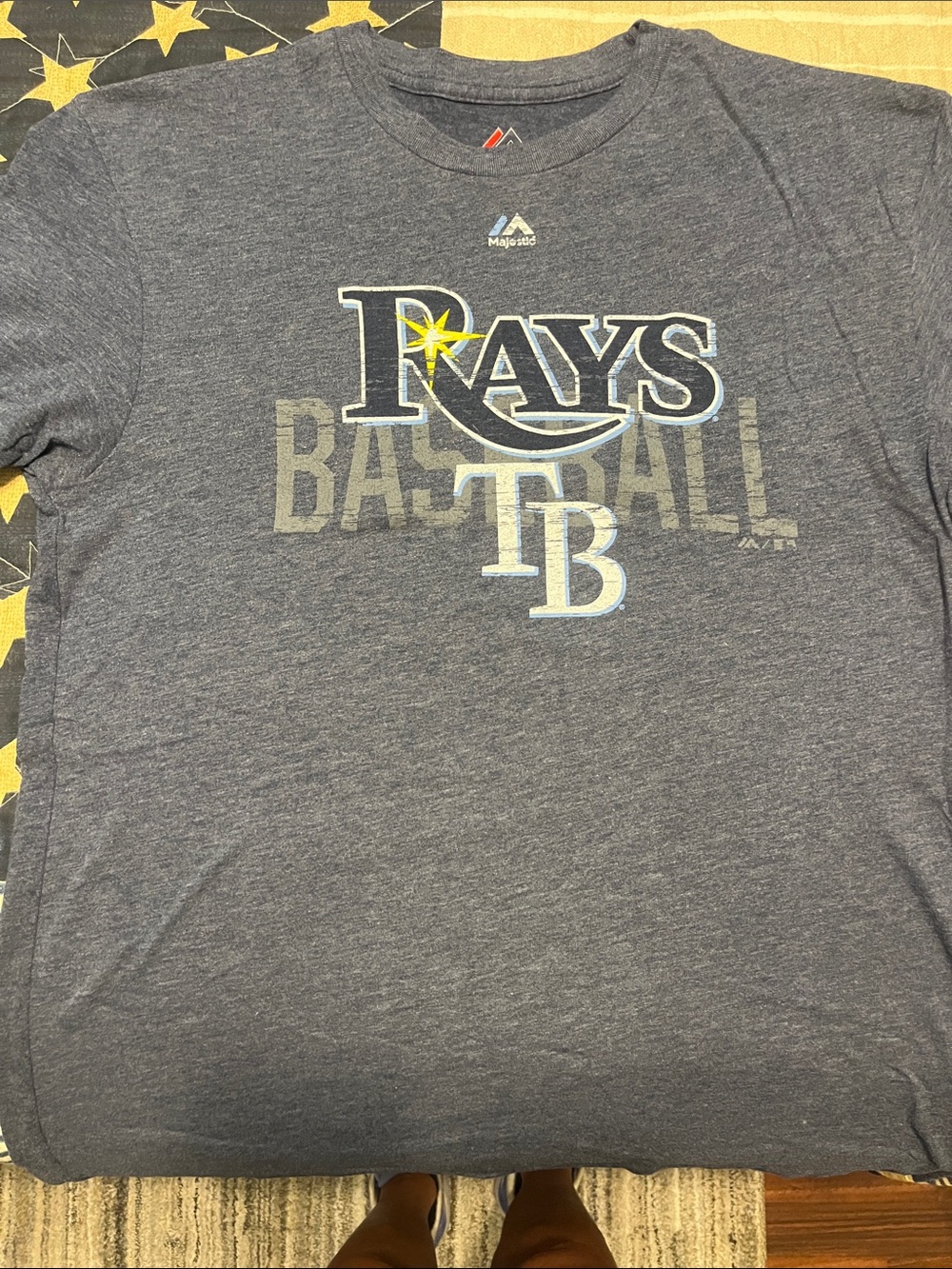 Majestic Navy Rays TB Graphic T-Shirt